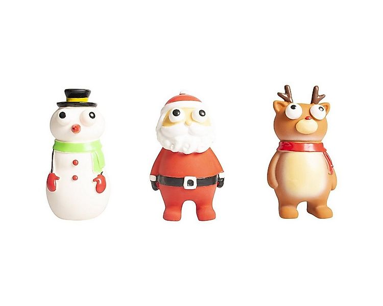 DUVO+ Tierquietschie Hundespielzeug Xmas Latex Mix mit großen Augen günstig online kaufen