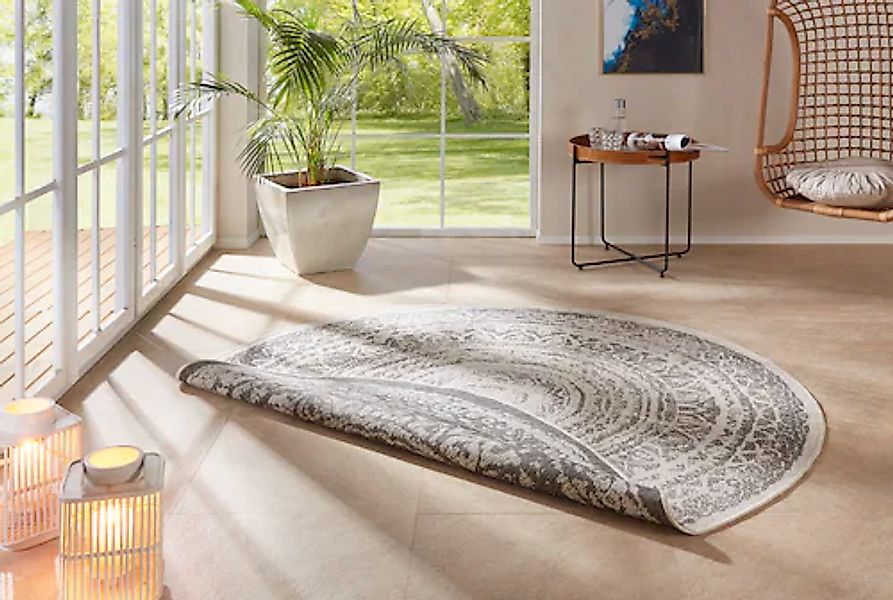 HANSE Home Teppich »Rosica«, rund, 5 mm Höhe, In-& Outdoor, Wetterfest, Bal günstig online kaufen