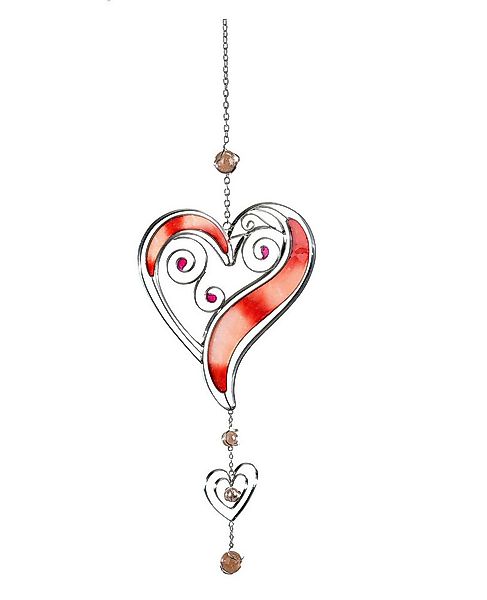 formano Fensterdekoration formano Fensterdeko Hänger Rot / Silber hängend 5 günstig online kaufen