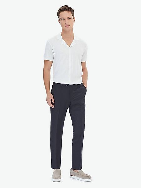 KİP Chinohose Schwarze Gewebte Slim Fit Klassische Wollmischungshose günstig online kaufen