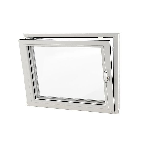 Roro Fenster Eco Kunststoff-Profil Weiß 60 cm x 40 cm DIN L günstig online kaufen