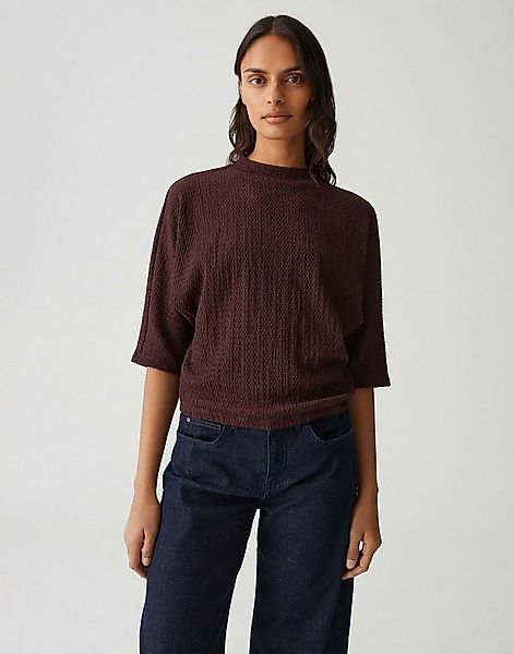 OPUS Kurzarmshirt SICONI mit Gummibund Stehkragen, 3-dimensionale Struktur, günstig online kaufen