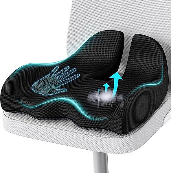 LuxusKollektion Sitzkissen Orthopädisches Memory Foam Sitzkissen günstig online kaufen