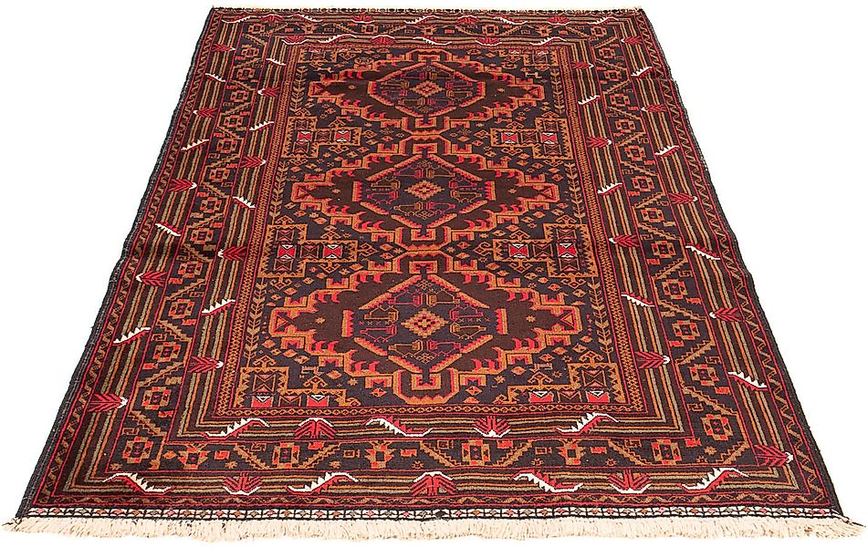 morgenland Orientteppich »Belutsch - 204 x 125 cm - braun«, rechteckig, Woh günstig online kaufen