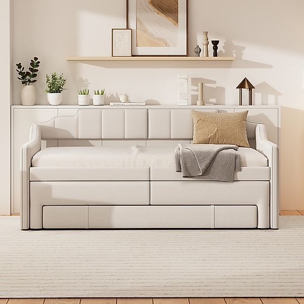 STILVORA Schlafsofa Polsterbett 90x200 mit Schubladen,Tagesbett günstig online kaufen
