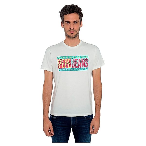 Pepe Jeans Mark Kurzärmeliges T-shirt 2XL Off White günstig online kaufen