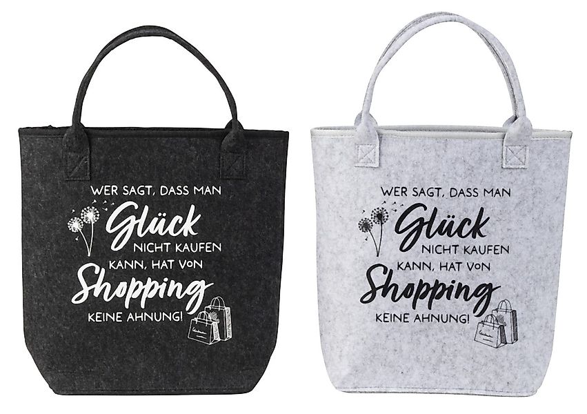 MF Einkaufsshopper Filz Taschen 2er Set günstig online kaufen