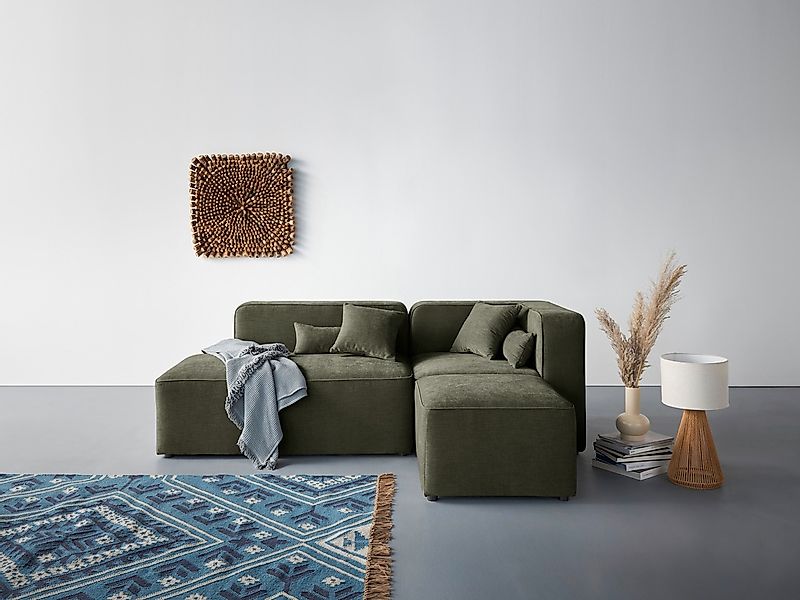 Home affaire Ecksofa "Sundstrup L-Form" Modulserie, individuelle Zusammenst günstig online kaufen