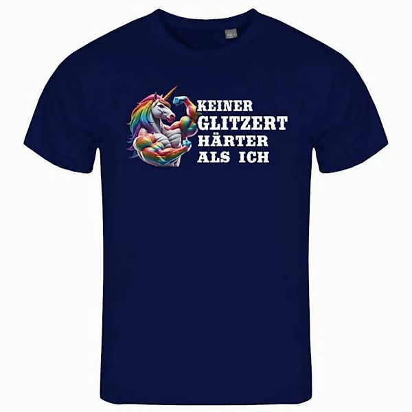 deinshirt Print-Shirt Herren T-Shirt Keiner glitzert härter als ich Funshir günstig online kaufen