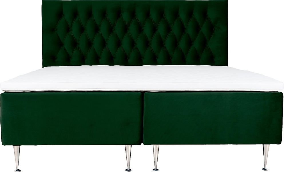 Home affaire Boxspringbett "Exclusive" inkl. Topper, 3 Breiten, 3 Härtegrad günstig online kaufen