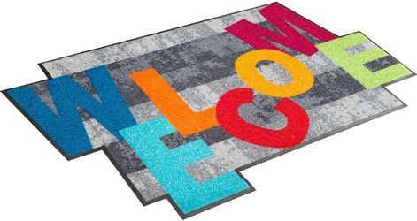 wash+dry by Kleen-Tex Teppich Crazy Welcome, günstig online kaufen