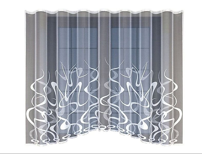 HAFT Gardine mit Kräuselband Flamme Muster 21998, Store günstig online kaufen