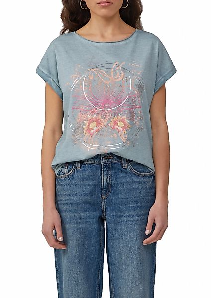 QS T-Shirt, mit Frontprint günstig online kaufen