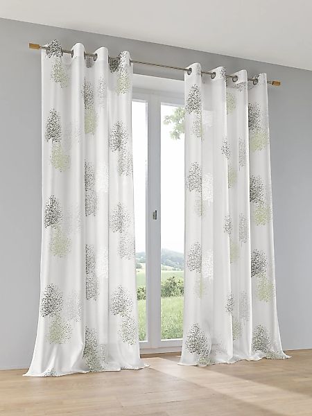 Kutti Vorhang "Belinda" Ösen 1 Stk. tlg. Gardine, halbtransparent, Ausbrenn günstig online kaufen