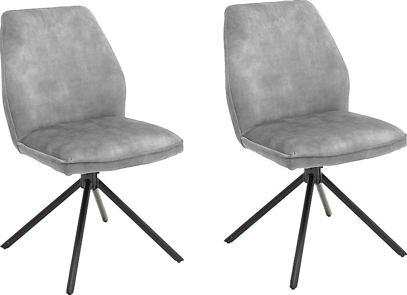 MCA furniture Esszimmerstuhl »Ottawa«, (Set), 2 St., Vintage, Vintage Velou günstig online kaufen