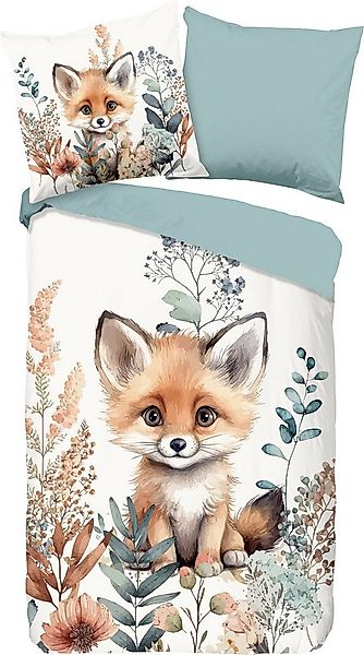 good morning Kinderbettwäsche Kinder-Wendebettwäsche "Foxx", Renforcé, Blat günstig online kaufen