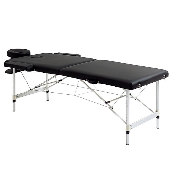 HOMCOM Massageliege, 2 Zonen klappbarer Massagetisch mit Kunstleder-Bezug, günstig online kaufen