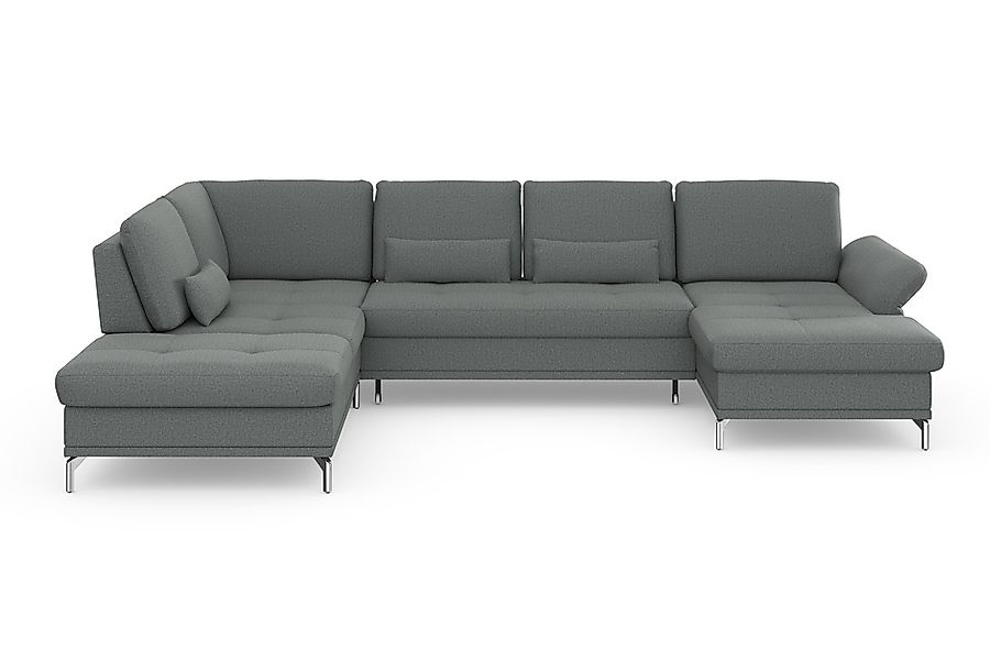 INOSIGN Wohnlandschaft »Palm Beach U-Form« Federkern, mit Sitztiefenverstel günstig online kaufen