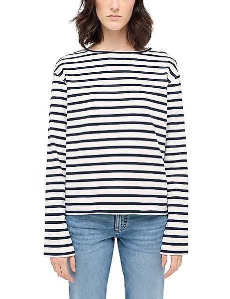 MUSTANG Langarmshirt "Style Sutton" mit Streifen Muster günstig online kaufen