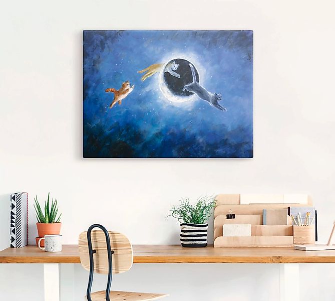 Artland Wandbild »In der Nacht sind alle Katzen grau«, Haustiere, (1 St.), günstig online kaufen