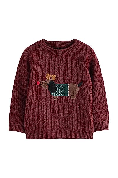 Next Rundhalspullover Weihnachtspullover mit Rundhalsausschnitt (1-tlg) günstig online kaufen