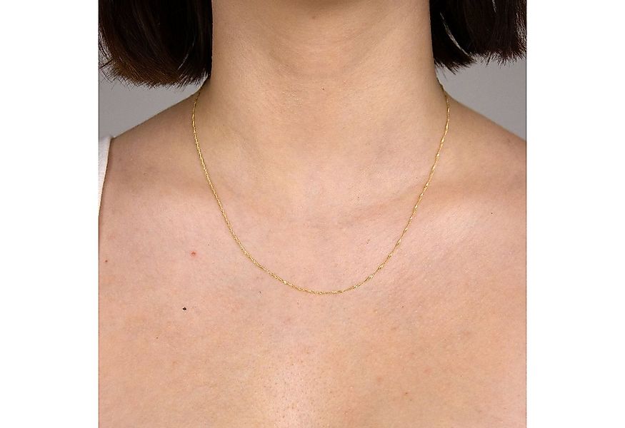 HOPLO Goldkette Goldkette Singapurkette Länge 40cm - Breite 1,0mm - 333-8 K günstig online kaufen