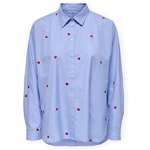 Only  Blusen Noos New Lina Grace Shirt - Moonlight Blue/Stripe günstig online kaufen