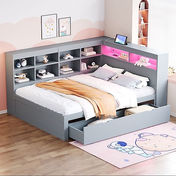 STILVORA Schlafsofa Daybett 140×200cm Jugendbett mit günstig online kaufen