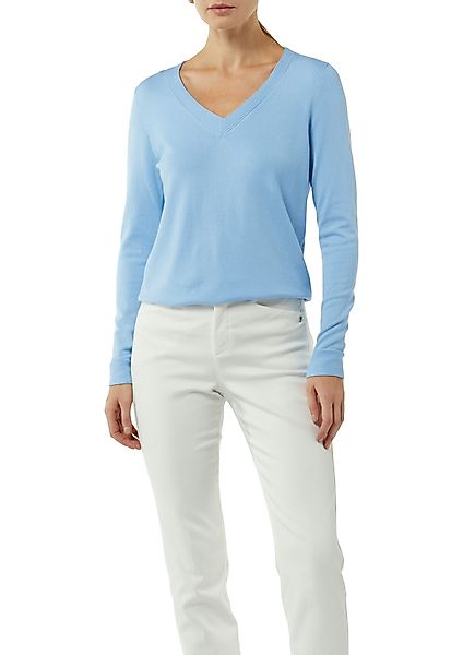 Comma V-Ausschnitt-Pullover, in Feinstrick-Qualität günstig online kaufen
