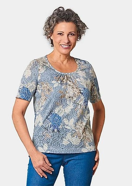 GOLDNER Print-Shirt Kurzgröße: Druckshirt mit Perlen günstig online kaufen