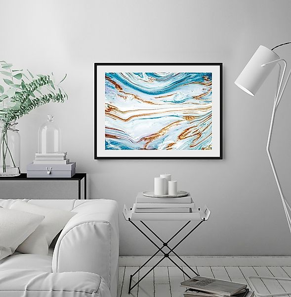 queence Bild »Eleni«, Abstrakt, Abstrakt, Marmor, gerahmt günstig online kaufen