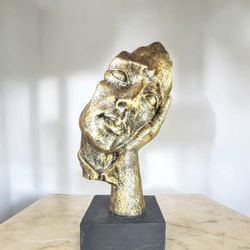 GlasArt handmade Skulptur Deko Gesicht Büste günstig online kaufen