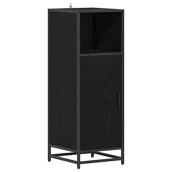 vidaXL Badezimmermöbel-Set Schwarz Eichen-Optik 35 x 37,5 x 100 cm 883593 günstig online kaufen