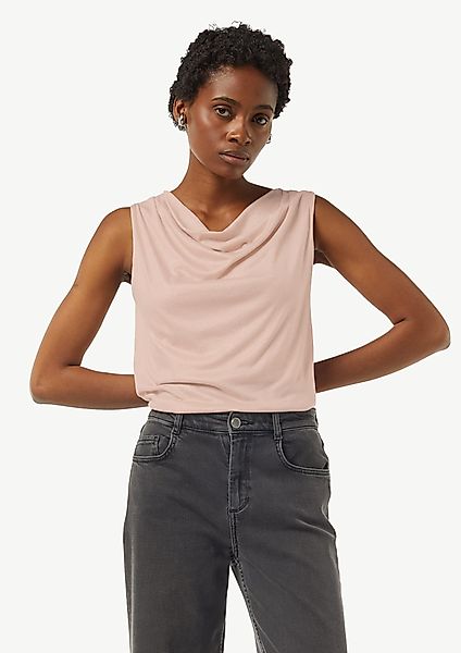 Comma Shirttop Top mit Wasserfall-Ausschnitt günstig online kaufen