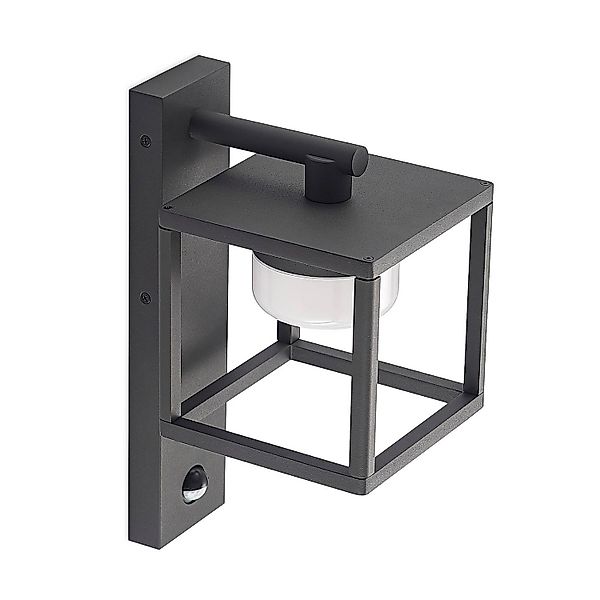 Lucande Wandleuchte Außen Timio 9619309 mit Bewegungsmelder Spritzwasserges günstig online kaufen