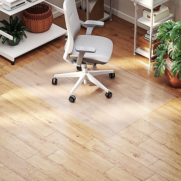 HOMCOM Bodenschutzmatte 100 x 150 cm Bürostuhl Unterlage in Transparent, Kr günstig online kaufen