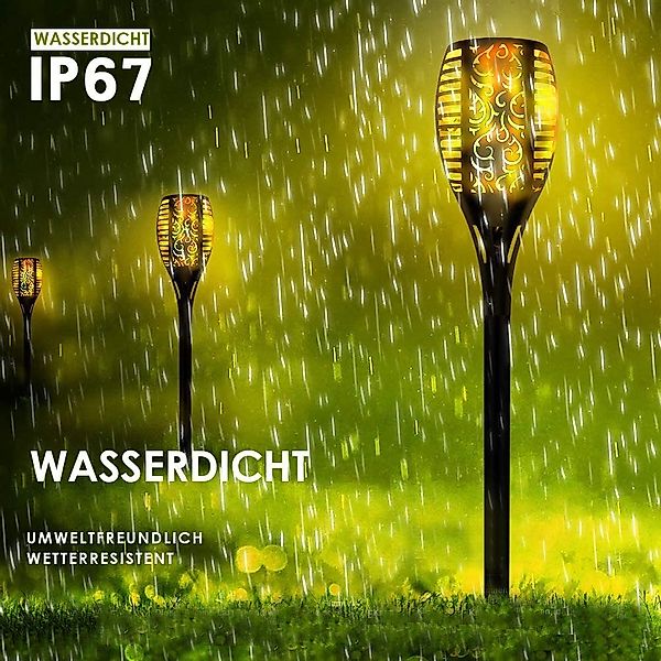 LETGOSPT LED Solarleuchte 4er-Pack Solar lampe, günstig online kaufen