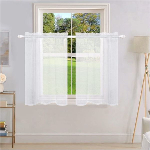 Sunicol Schiebegardine Kurzgardine Wasserdicht, Transparent Bistrogardine, günstig online kaufen