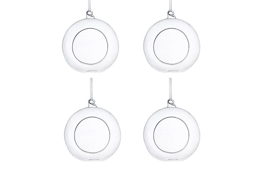 partydeco Teelichthalter, Glaskugeln zum Befüllen 10cm klar transparent 4 S günstig online kaufen