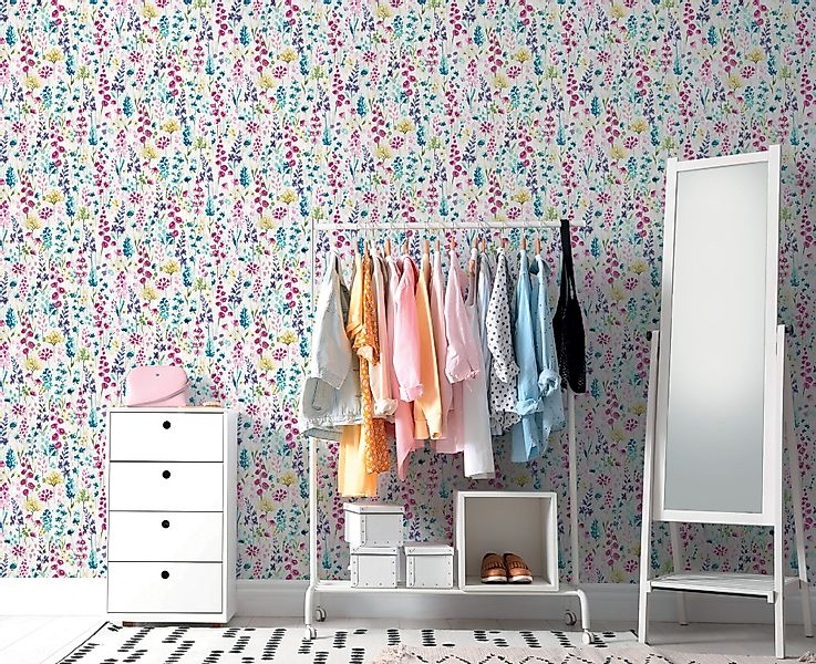 A.S. Création Vliestapete Aquarell Dreams Blümchen-Tapete günstig online kaufen