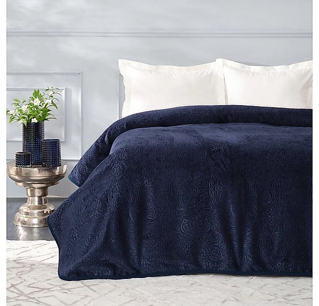 Karaca Tagesdecke Karaca Home Scala Dunkelblau Einzelbett Tagesdecke Bettde günstig online kaufen