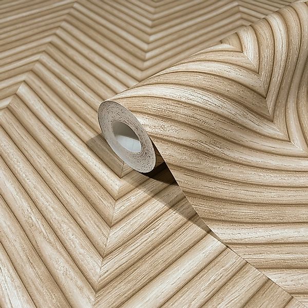 Marburg Vliestapete Tapete Timber Mood, geprägt, Fischgratmuster, moderne V günstig online kaufen