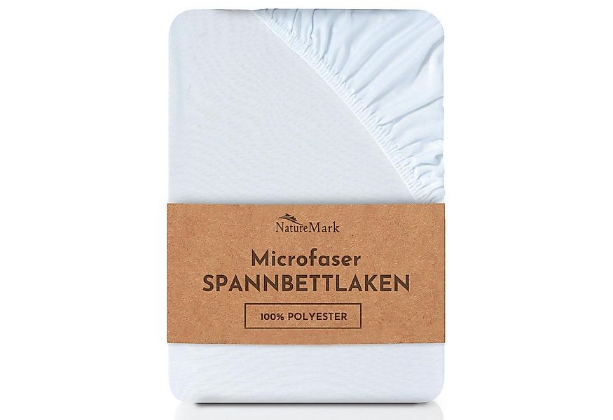 NatureMark Spannbettlaken Mikrofaser Spannbetttuch, Polyester, Gummizug: ru günstig online kaufen