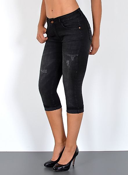 ESRA Caprijeans Damen Jeans Capri Hose günstig online kaufen