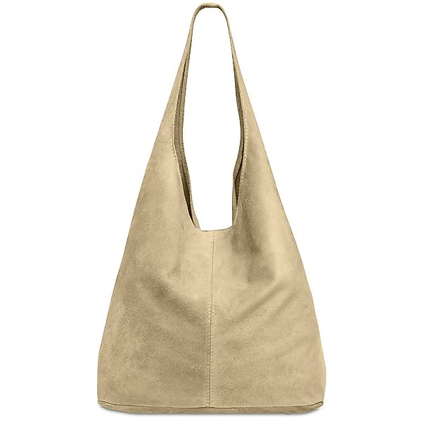 Caspar Schultertasche große Damen Wildleder Tasche günstig online kaufen