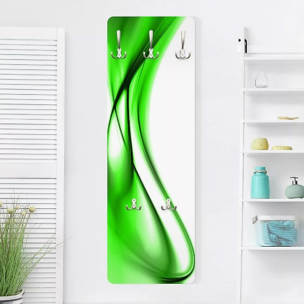Wandgarderobe Holzpaneel Abstrakt Green Touch günstig online kaufen