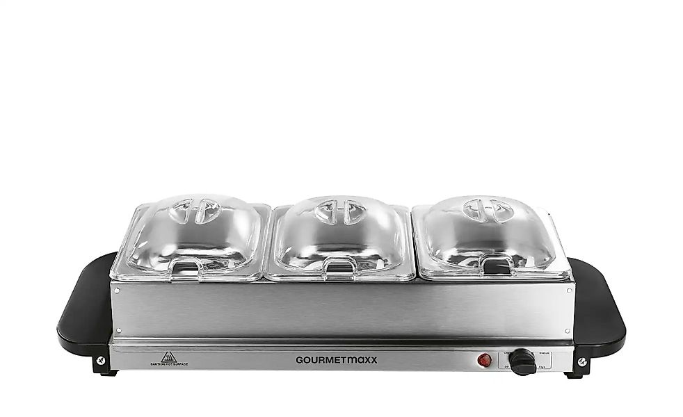 GourmetMaxx GourmetMaxx Buffetwärmer  16442 ¦ silber ¦ Edelstahl,Acrylglas, günstig online kaufen