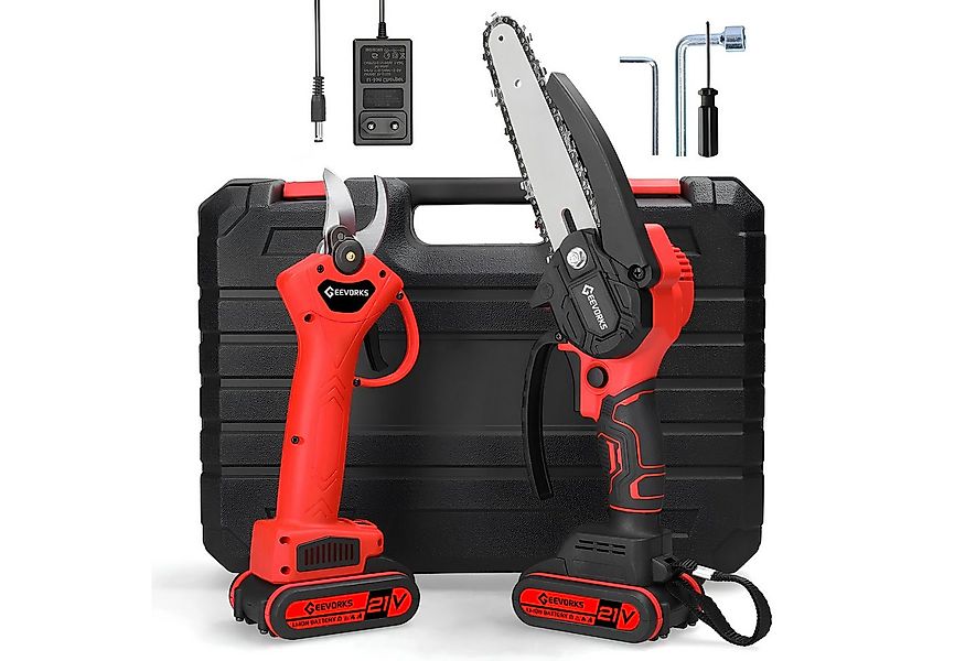 Athlix Akku-Kettensäge Elektrische Akku Kettensäge & Astschere 2er Set, Kab günstig online kaufen