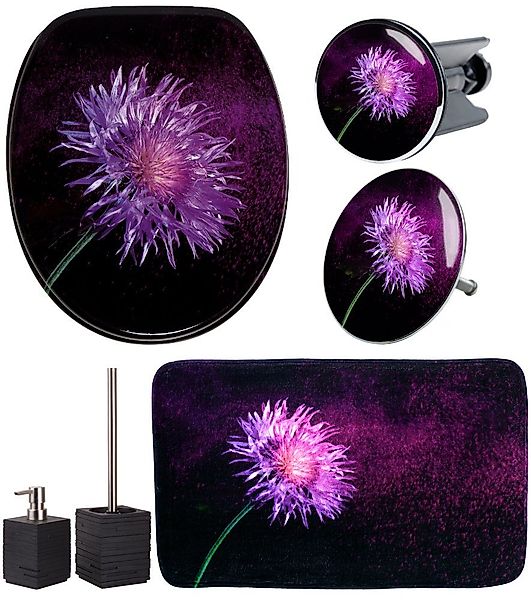 Sanilo Badaccessoire-Set 6-teilig Purple Dust, WC-Sitz günstig online kaufen