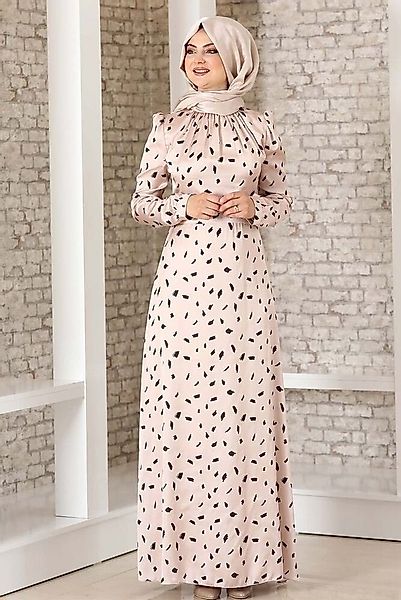 fashionshowcase Satinkleid Abendleid gemustert Hijab Mode Modest Fashion Ab günstig online kaufen